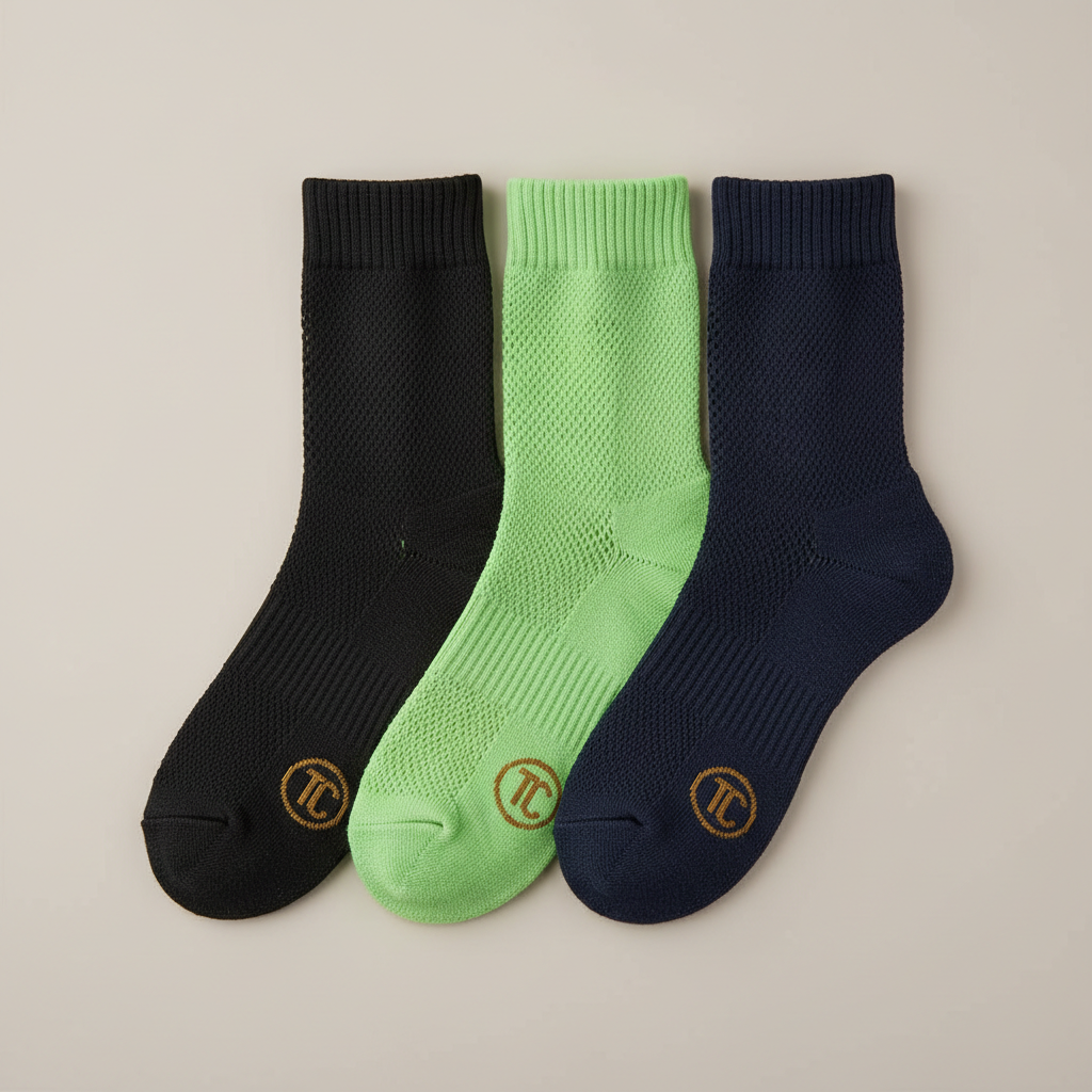 TCB running socks product mockup